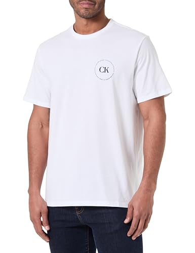 Camiseta de Manga Corta Hombre con Logotipo, Blanco (Bright White), 3XL