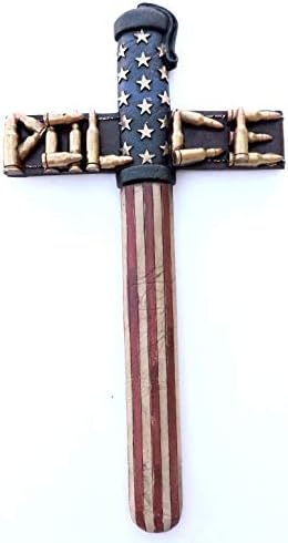 Colors Of Rainbow Police Cross Law Enforcement 3D Polyresin Wall Decor 12X7 Inches