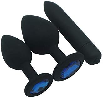 cvweby shirt Vibrantors Sexxc Toy New hot 13 Jewelry Color Small Huge Silicone Black Amal Beads Buutt Plug Egg Vibrantor Set Adult Sexxc Toys for Men Women Light Purple gem,DarkGreenGem