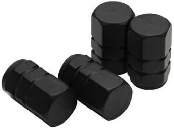 Amazon 軽量タイプ アルミ エアーバルブキャップ 黒 ブラック 4個 1set 1台分 自動車用 レーシングタイプ 米式 エアバルブキャップ 車 バイク