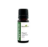 Premium Organic Peppermint Essential Oil | Imported From France - 100% Pure | Undiluted Therapeutic Grade | Aromatherapy | Perfect for Diffusers | Mentha Piperita (10ml)