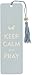 Keep Calm & Pray Beaded Bookmark