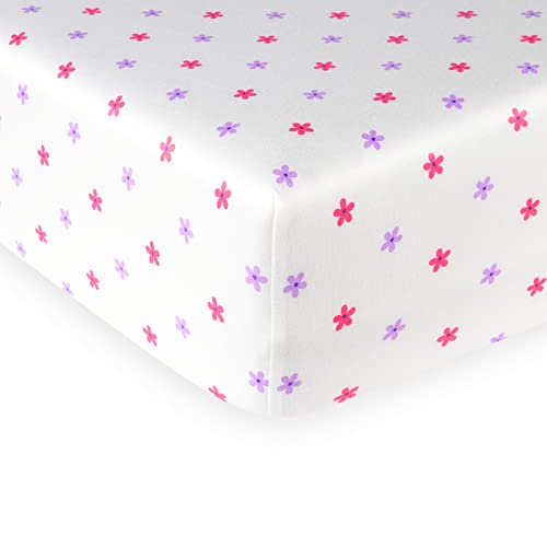 Babelio Fitted Crib Sheets for Standard Crib and Toldder Mattress 100