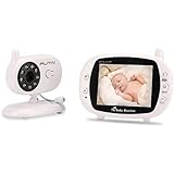 Putai Video Baby Monitor with 3.5-Inch LCD Screen, Digital Camera, Night Vision and Temperature Sensor, Two-Way Audio, Stable and Long Range