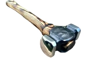 COLLECTIBLESGALLERY Blacksmith’s 3 lb Rounding Hammer – Double Face Forging Hammer for Metalwork, Blacksmithing & Farrier Use | Hand-Forged Tool for Shaping, Bending & General Smithing
