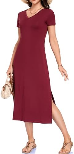 midi shirt dress wrinkle free Women Summer Midi Shirt Dress Lapel Short Sleeve Tie Waist Dress Wrinkle- Free Slim Work Vacation Party Shift Dresses Black at Amazon Women's  Clothing store