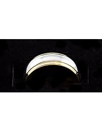 Bandas de Boda de Hombre de Carburo de Tungsteno Anillo Chapado en Oro 18 K Banda de Ajuste Cómodo 0.24 pulgadas o 0.31 pulgadas.