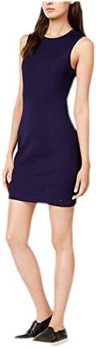Armani Exchange Women's Mini Dress Solid Navy XS