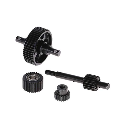 heaven2017 Metal Drive Transmission Straight Gears Set for 1/10 RC Car Axial SCX10 Gearbox