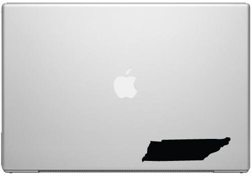 Tennessee Volunteer State Pride Decal Sticker - Black 5" Vinyl Decal for Cars, Macbooks, and Other Laptops