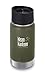 Klean Kanteen 12oz Wide Mouth Stainless Steel Coffee Mug with Klean Coat, Double Wall Vacuum Insulated with Leak Proof Café Cap 2.0 - Fresh Pine (NEW 2018)
