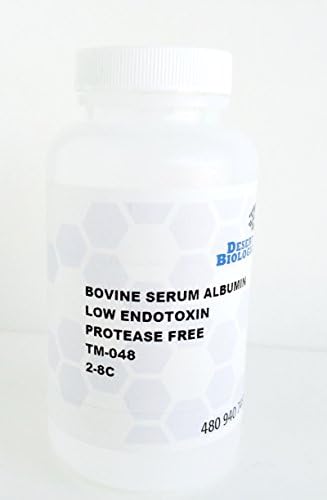 Desert Bio Bovine Albumin Low Endotoxin Protease Free 50 gram bottle