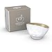 FIFTYEIGHT PRODUCTS TASSEN Porcelain Bowl, Sulking Face Edition, 16 oz. White Outside, Sand Color Inside