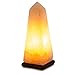 HemingWeigh Natural Air Purifying Himalayan Rock Salt Obelisk Lamp with Wood Base