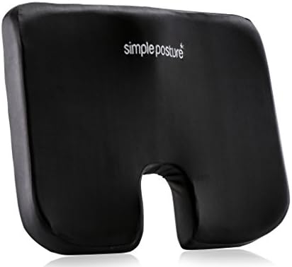 SimplePosture uSeat™ - Tailbone Cushion - Memory Foam Coccyx Cushion Custom Designed For Immediate Tailbone & Lower Back Pain Relief - Now With Improved Ergonomics & Upgraded Memory Foam