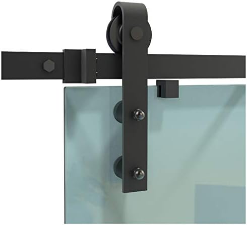 Amazon Com Diyhd 6ft Glass Sliding Barn Door Hardware Wall Mount