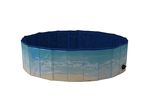 Midlee dog pool - foldable & portable outdoor bathi…