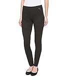 DKNY Womens Ponte Pants (Black, Medium)