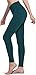 TSLA Yoga Pants Leggings Mid-Waist/High-Waist Tummy Control w Inner-Pocket Series, Ankle Aerisupport(fgp52) – Deep Green, X-Smallthumb 1