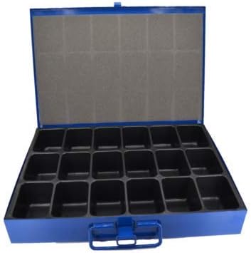 Caja organizadora con 18 compartimentos, de chapa: Amazon.es: Bricolaje y herramientas