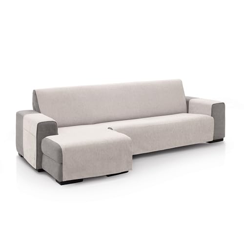 ECOMMERC3 | Funda Sofá Chaise Longue para Brazo Izquierdo Tamaño Respaldo 240 cm - Funda Sofá Chaise Longue Color Natural Tacto Suave 100% Made in Spain