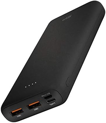 Silicon Power USB C Power Bank 20000mAh, Portable Charger with Quick Charge 3.0, Battery Pack Compatible with Nintendo-Switch, iPhone 11/Xs/XS Max/XR, iPad Pro, C20QC, Black