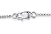Blush Jewelry Sterling Silver Rhodium Plated 1mm Box Chain Necklace, 18