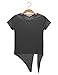 RENGA X NO BOTHER Women's Deep V neck Short Sleeve Loose Fit Lightweight Top