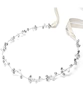 Didder Bridal Headpiece for Wedding, Silver Bridal Headband Rhinestone Wedding Headpiece for Brid...