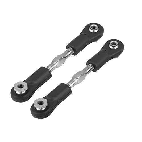 dilwe rc steering rod, 2pcs/set remote control car steering rod servo link turnbuckle linkage for zd 1:8 model car