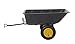 Polar Trailer 9393 LG7 Lawn and Garden Utility Cart, 65 x 31 x 28-Inch 600 Lbs Load Capacity 10 Cubic Feet Tub Quick Release Tipper Latch Tilt-and-Swivel Dumping and Hauling Cart, Black