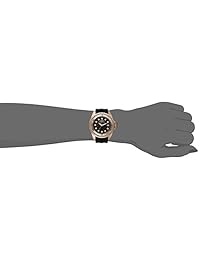 Invicta 21382 Flor silvestre. Reloj analógico de cuarzo negro para mujer.
