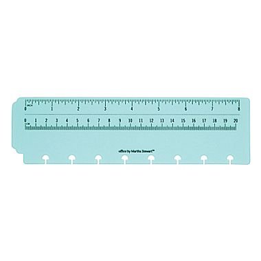 Office by Martha Stewart 2094528 Office By Martha Stewart Discbound Ruler Junior Size Blue (29577)