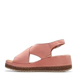 Clarks Women's Kassanda Step Wedge Sandal, Peach