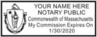 Pink Notary Seal Embosser and Self Inking Stamp Bundle | Massachusetts