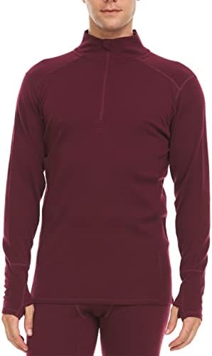 Amazon.com: 100% Merino Wool Men's Expedition Weight Quarter Zip