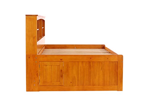 Discovery World Furniture Bookcase Daybed with 6 Drawers, Full, Honey - Thumbnail 7
