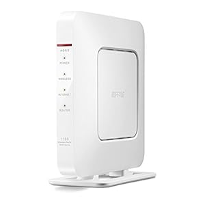 BUFFALO 11ac/n/a/b/g 無線LAN親機(Wi-Fiルーター) Giga ビームフォーミング対応 866+300Mbps WSR-1166DHP3-WH