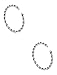 Forbidden Body Jewelry Set of 18G 8mm (5/16 Inch) Surgical Steel Braided Hoop Nose Rings