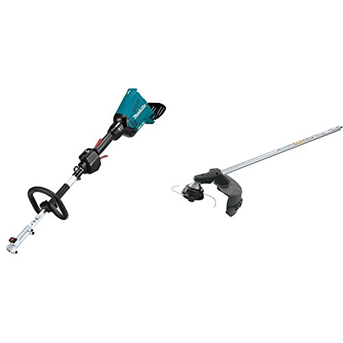 Makita XUX01ZM5 18V X2 (36V) LXT Lithium-Ion Brushless Cordless Couple Shaft Power Head with String Trimmer Attachment, Tool Only with EM400MP Brush Cutter Couple Shaft Attachment