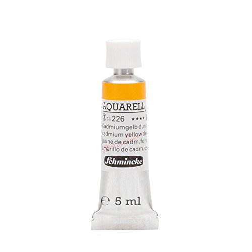 Schmincke 14226001 Artists Watercolors Cadmium Yellow Deep 5 ml Tube