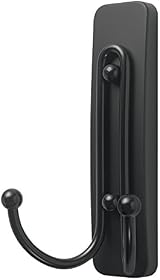 Command Decorative Double Hook Matte Black Metal Medium 2 Hooks 1.8kg Damage view 10