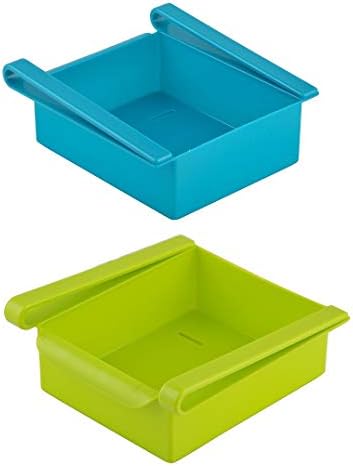 Machak Plastic Refrigerator Storage Rack Set, Color May Vary (2)