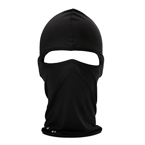 Cycling Sports Face Mask Cool Fashionable Ultra Thin Balaclava (Black)