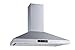 Winflo 30 In. Convertible Stainless Steel Wall Mount Range Hood with Mesh Filter and Stainless Steel Panel