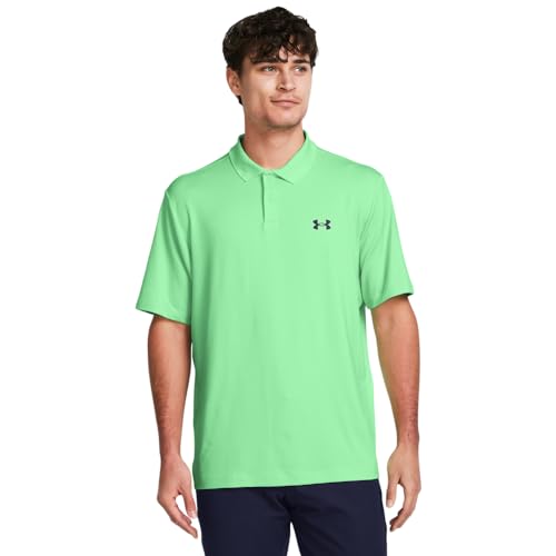Under Armour Men's Performance 3.0 Polo, (350) Matrix Green / / Midnight Navy,…