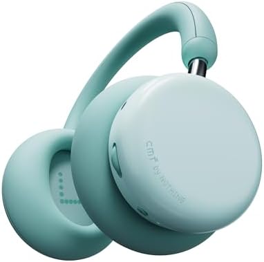 CMF Headphone Pro - Auriculares Bluetooth de Diadema Over-Ear – hasta 100h de Batería, Hi-Res con LDAC, Audio Espacial, con Cancelación Activa de Ruido – Verde Claro