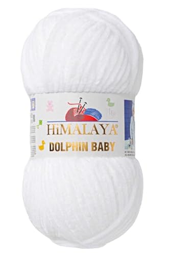 Himalaya Dolphin Baby 2 Pack/Skeins, Super Bulky Velvet Knitting & Amigurumi Yarn, Each 100g/3.5oz, 120m/132yd, Perfect for Blankets & Baby Items