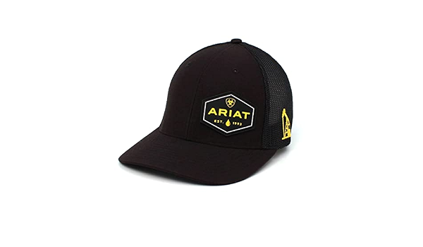 ARIAT Men's Black Snapback Oil Field 