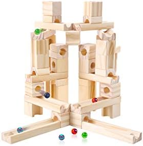 wooden marble run